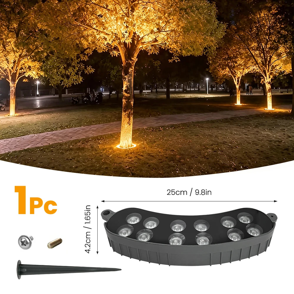 lumière led extérieure arbre noir ip65 moderne diy jardin vacances