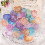 timbres sel multicolores motifs floraux géométriques vintage romantique adhésifs étiquettes paquets