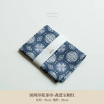 serviettes table floral classiques beige bleu marine gris clair 10x10cm 15x15cm 20x20cm