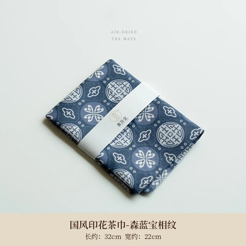 serviettes table floral classiques beige bleu marine gris clair 10x10cm 15x15cm 20x20cm