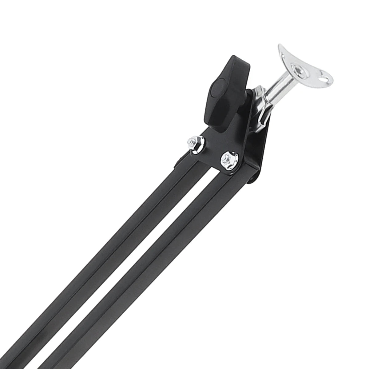 support articulé microphone lampe métal noir industriel fixations vis utilitaire