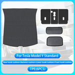 tapis sol voiture tesla model 2025 imperméable anti dérapant noir moderne