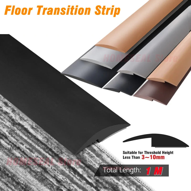 bande transition sol pvc autoadhésive noir beige moderne 3mm 7mm 12mm