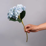 bouquet artificiel fleurs hortensia bleu blanc violet moderne maison mariage