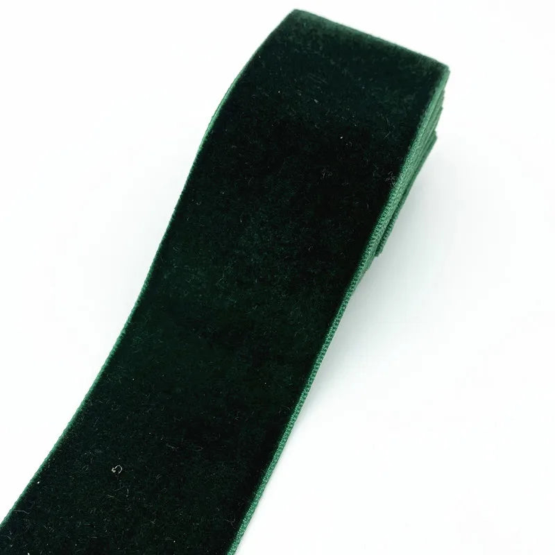 ruban velours uni élégant 18 couleurs opaques décoration mariage bricolage yards polyester