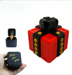 boîte cadeau noire or vis tournevis anniversaire noël saint valentin mariage halloween pâques salopes