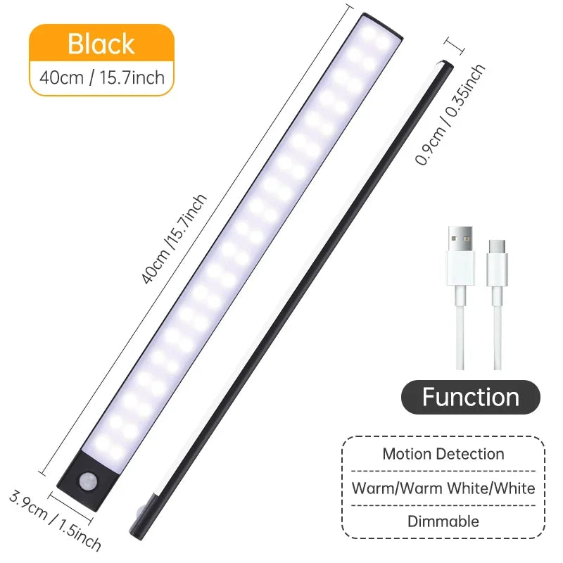 lampe led veilleuse adhésive rechargeable blanc moderne rectangle tactile usburgence