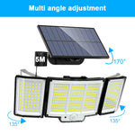 lampe solaire led extérieure imperméable ip65 détecteur mouvement modes éclairage moderne clips