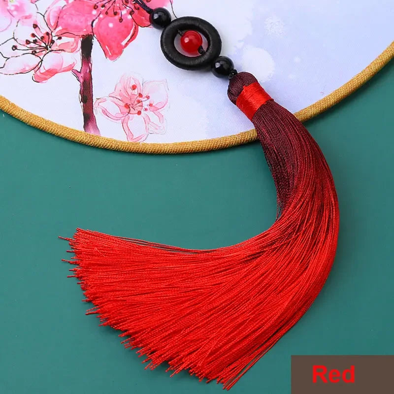 épingle cheveux fil soie violet rouge bleu rose décoration artisanat fait main