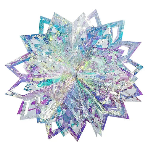 décoration noël multicolore holographique moderne papillons étoiles effet miroir festive anniversaire mariage baptême