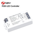 contrôleur led zigbee 3.0 wifi rgb rgbcct bande lumière ajustement luminosité télécommande application mobile