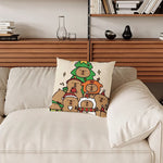 taie d'oreiller coussin cartoon personnages Noël coton polyester 40x40cm 45x45cm 50x50cm 60x60cm fixations