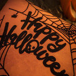 taies d'oreiller halloween orange citrouille araignée deco sofa lit polyester respectueux environnement non toxique