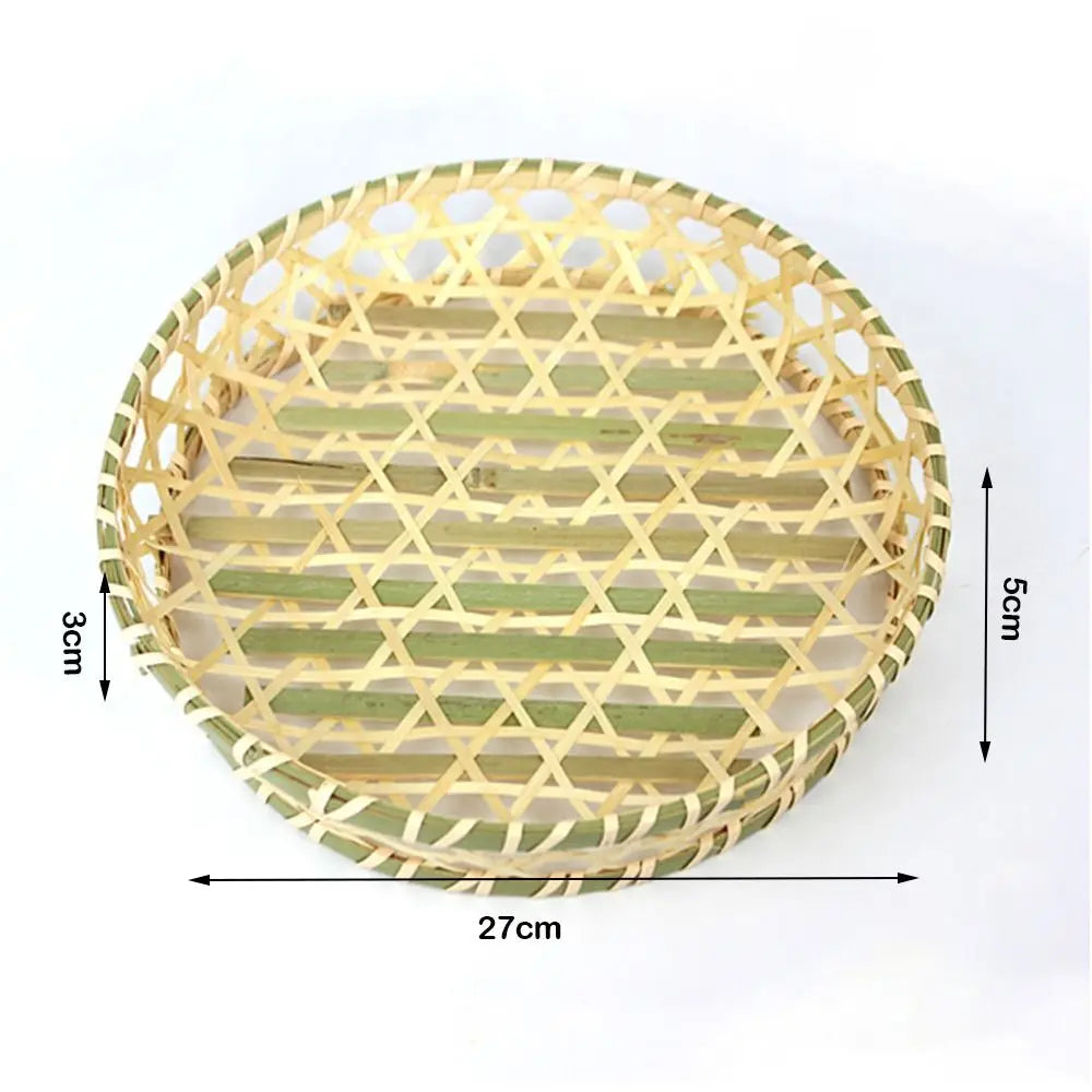 paniers bambou tissage régulier motifs géométriques naturel vert clair traditionnels artisans respectueux environnement