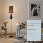 lampe sol moderne métal doré blanc salon chambre éclairage led intérieur élégant