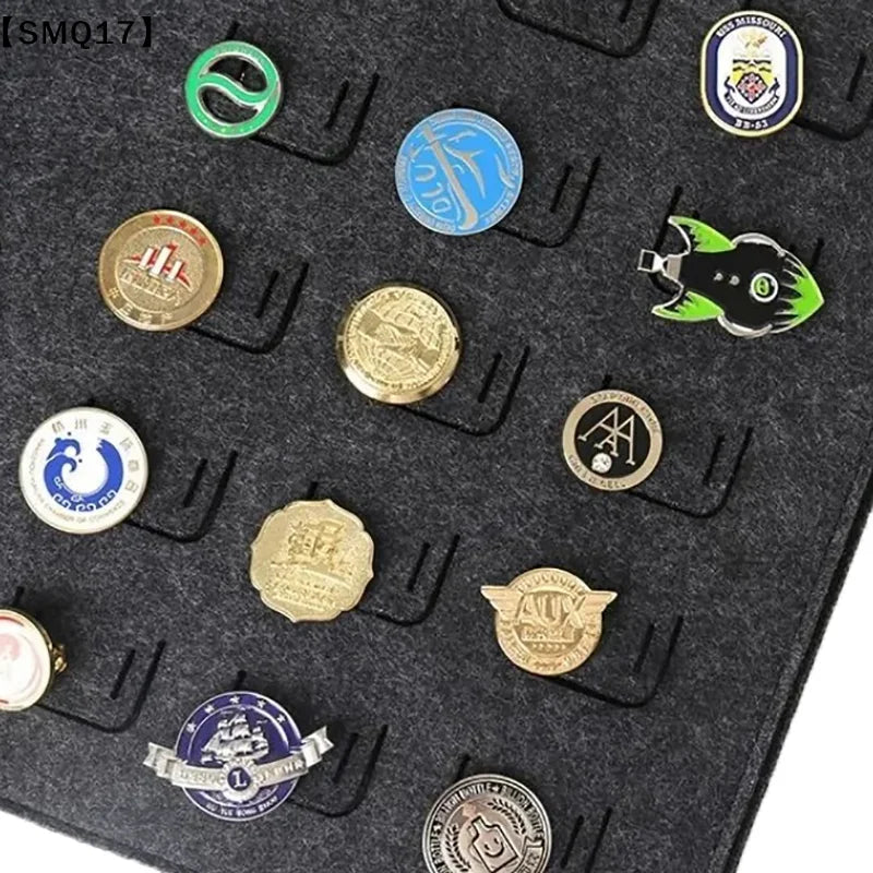 album badges noir clips métalliques simple rangement collection uniiaux épingles pochettes contenant badges scolaires