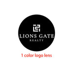 projecteur gobo hd led rotatif étanche publicité logo texte personnalisable extérieur moderne bleu blanc