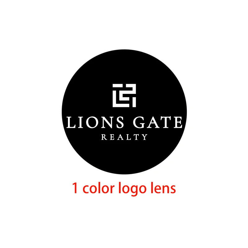 projecteur gobo hd led rotatif étanche publicité logo texte personnalisable extérieur moderne bleu blanc