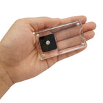 présentation bijoux support velours acrylique transparent moderne minimaliste adhésif diamant blanc