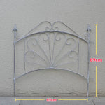 grille jardin art nouveau vert blanc support plante cloison décorativeextérieur facile assembler