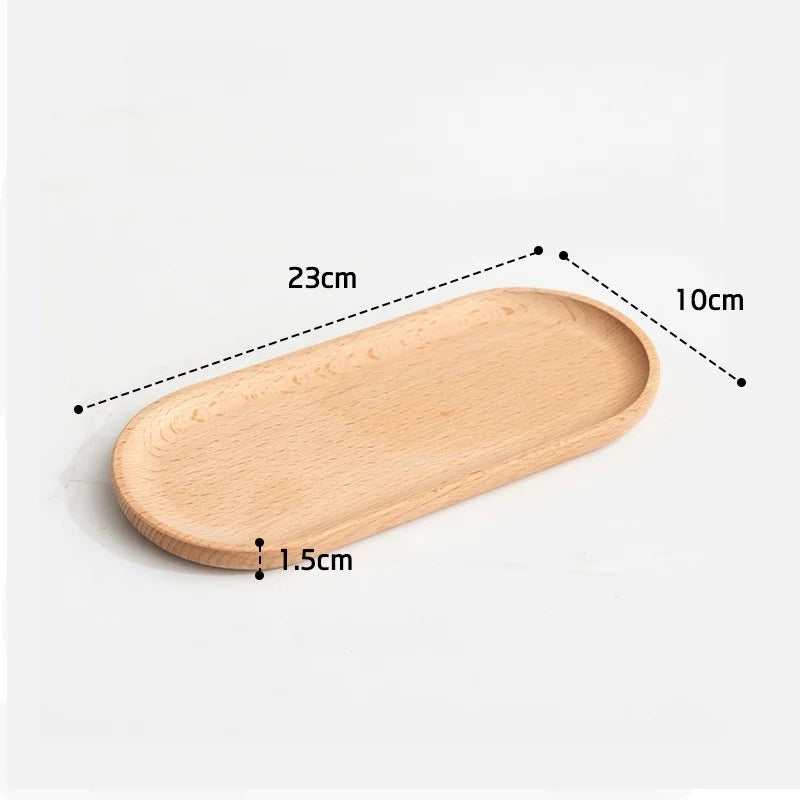 assiettes bois naturel assiettes carrées ovales différentes tailles minimaliste rustique