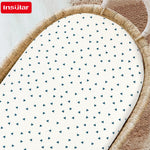 draps bébé motif cygnes coeurs doux coton blanc rose gris jaune enfantins housse élastiquée