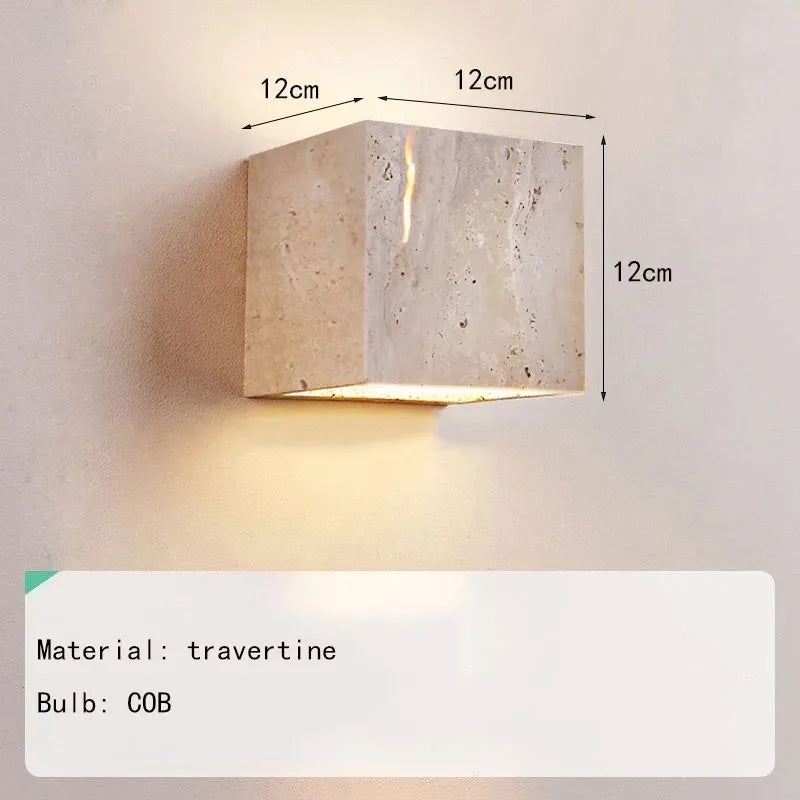 applique murale moderne pierre beige minimaliste éclairage quotidien 249lm 90260v