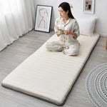 Matelas mousse mémoire forme fibre polyester 90x190CM bleu rose gris moderne