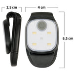 lampe frontale led clip noir moderne sécurité jog marche nuit pêche randonnée USB