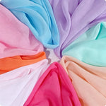 tissu polyester mousseline uni transparent rose bleu clair blanc robes bal voiles mariée cérémonie