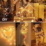 guirlande lumineuse led blanc effets multicolores télécommande noël décoration intérieure festive 3m 6m