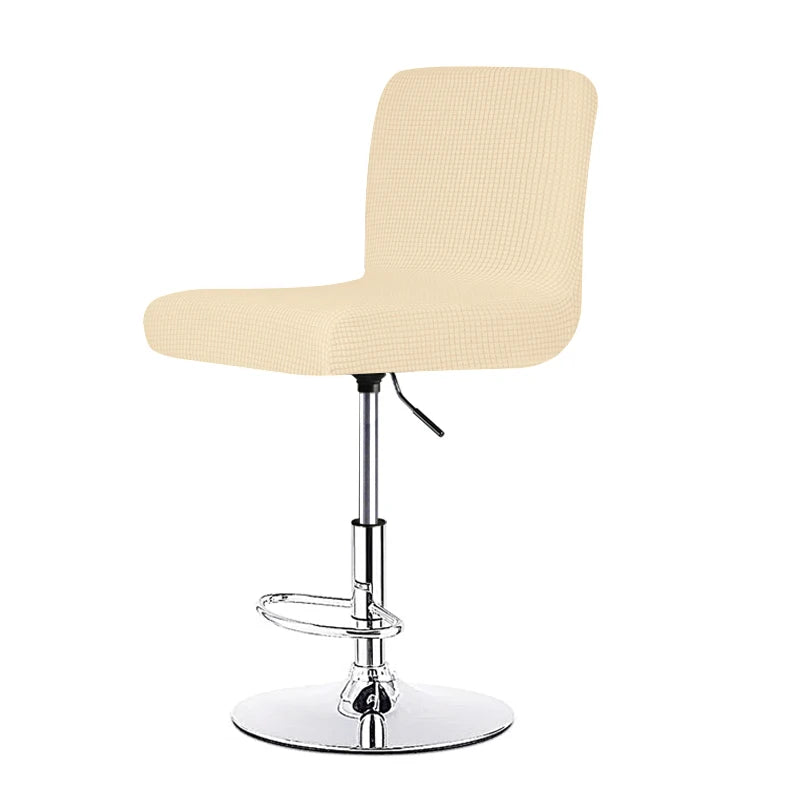 housse chaise élasthanne quadrillée moderne ajustable jaune gris restaurant banquet