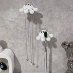 support mural décoratif mickey brosse dents ventouse serviette bijoux blanc noir moderne ludique enfantin