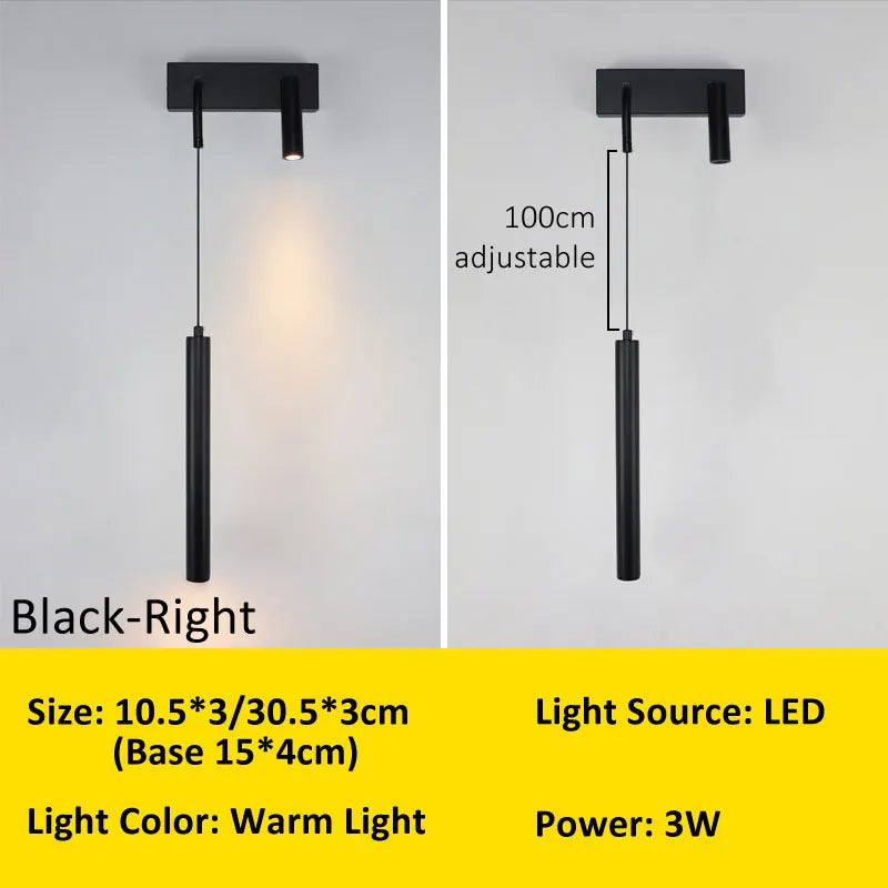 lampe murale moderne noire blanche led cuisine chambre salon entrée 249lm 2000lm 90260v