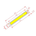 plaque led 60mm 50mm 3w blanc jaune moderne technologie lisse opaque sans fixation