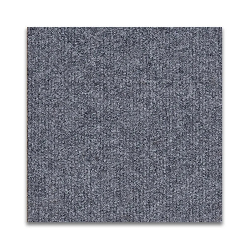 tapis solide polyester adhésif gris foncé moderne 40x40cm maison chambre sans bpa pvc