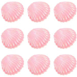 coquillages colorés plastique rose blanc violet rayures verticales modernes boîtes bonbons 10 pièces festives