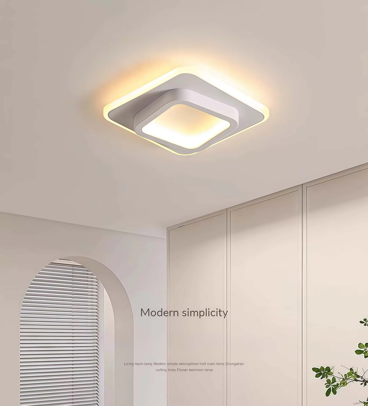 plafonnier led moderne blanc éclairage cuisine salon minimaliste(touches)flux249 2000v90 260ce