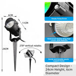 projecteur led extérieur intelligent noir moderne télécommande application 16 millions couleurs ip65 autonomes allées