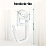 crochet rideau moderne blanc opaque accessoires volet polonais fixations plastique