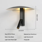 lampe murale moderne led 6w beige noir orange rouge vert chambre cuisine salle manger