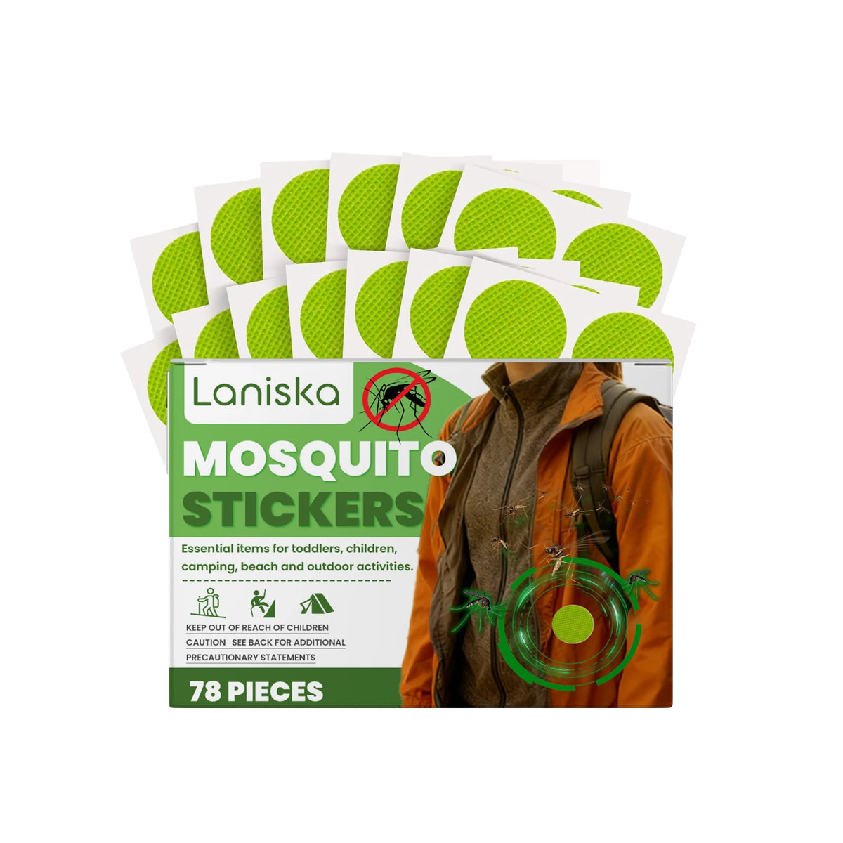 autocollants anti moustiques huile citronnelle stickers camping plage sécurité longue durée