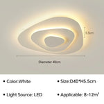plafonnier led ultra mince spirale moderne nordique lumière blanc salon chambre