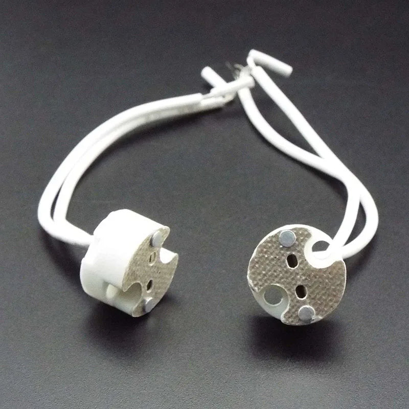 adaptateur électrique led gu10 mr16 câble blanc 10cm 15cm moderne