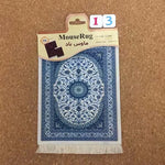 tapis souris non glissant ornements floraux rouge bleu beige dense traditionnel