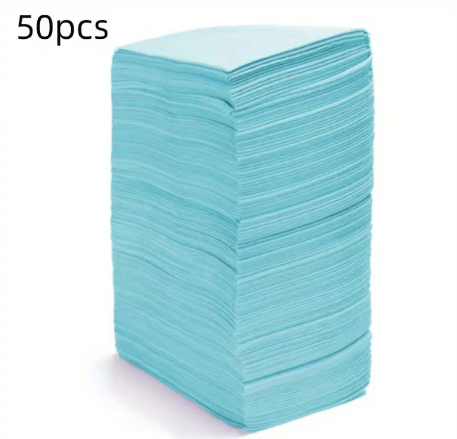 serviettes jetables simples rayures horizontales violet bleu clair noir rose pack 50 pièces