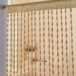 rideau beige clair moderne 1x2m opaque polyester toute l'année