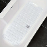 tapis douche antidérapant lavable machine tapis bain texturé trous ronds moderne noir blanc gris