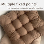coussin chaise bébé beige mousse pe coton polyester amovible lavable moderne fixé oreillettes