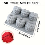 moule silicone framboise gateau mousse chocolat pudding decoratif original six cavites